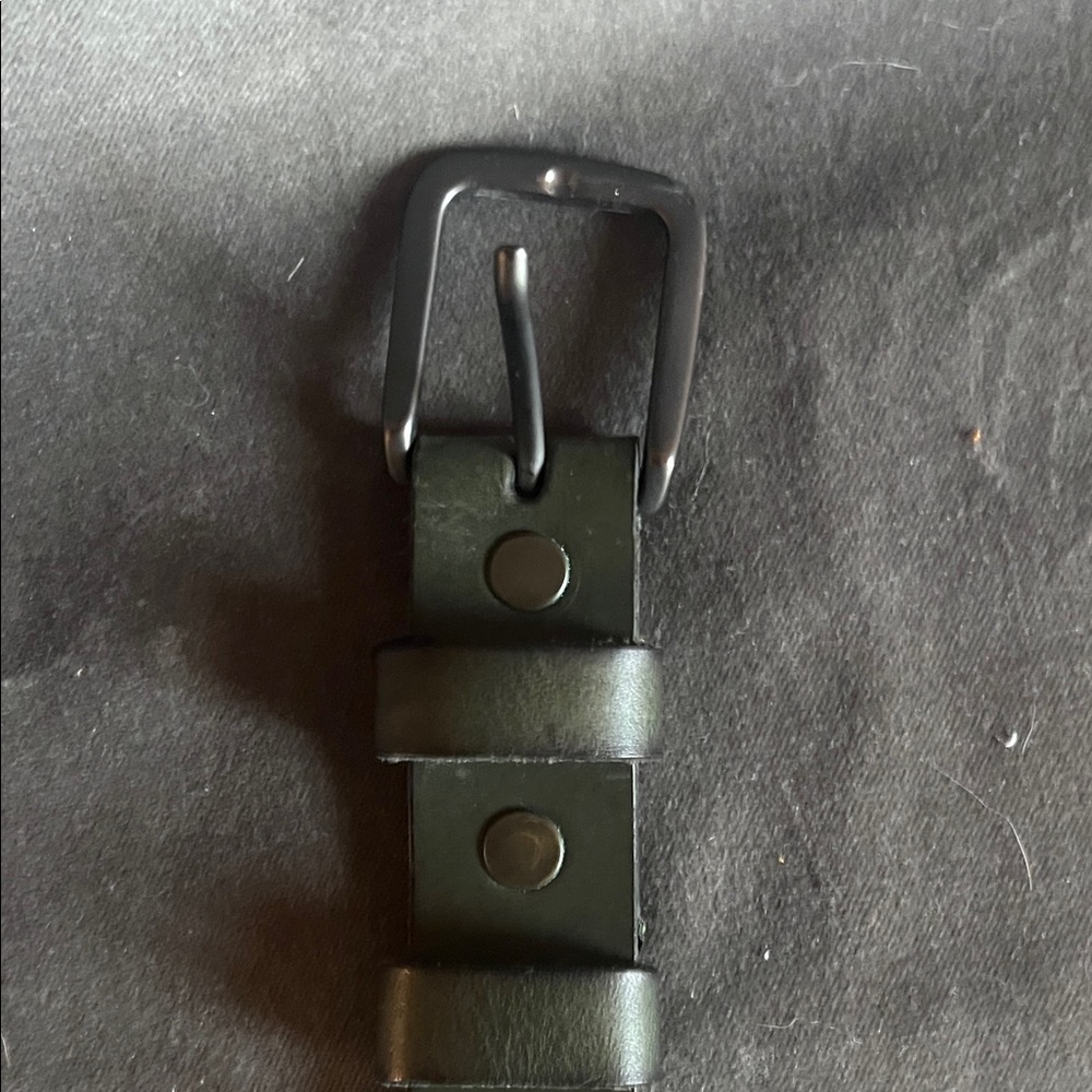 Men's Black Leather Belt